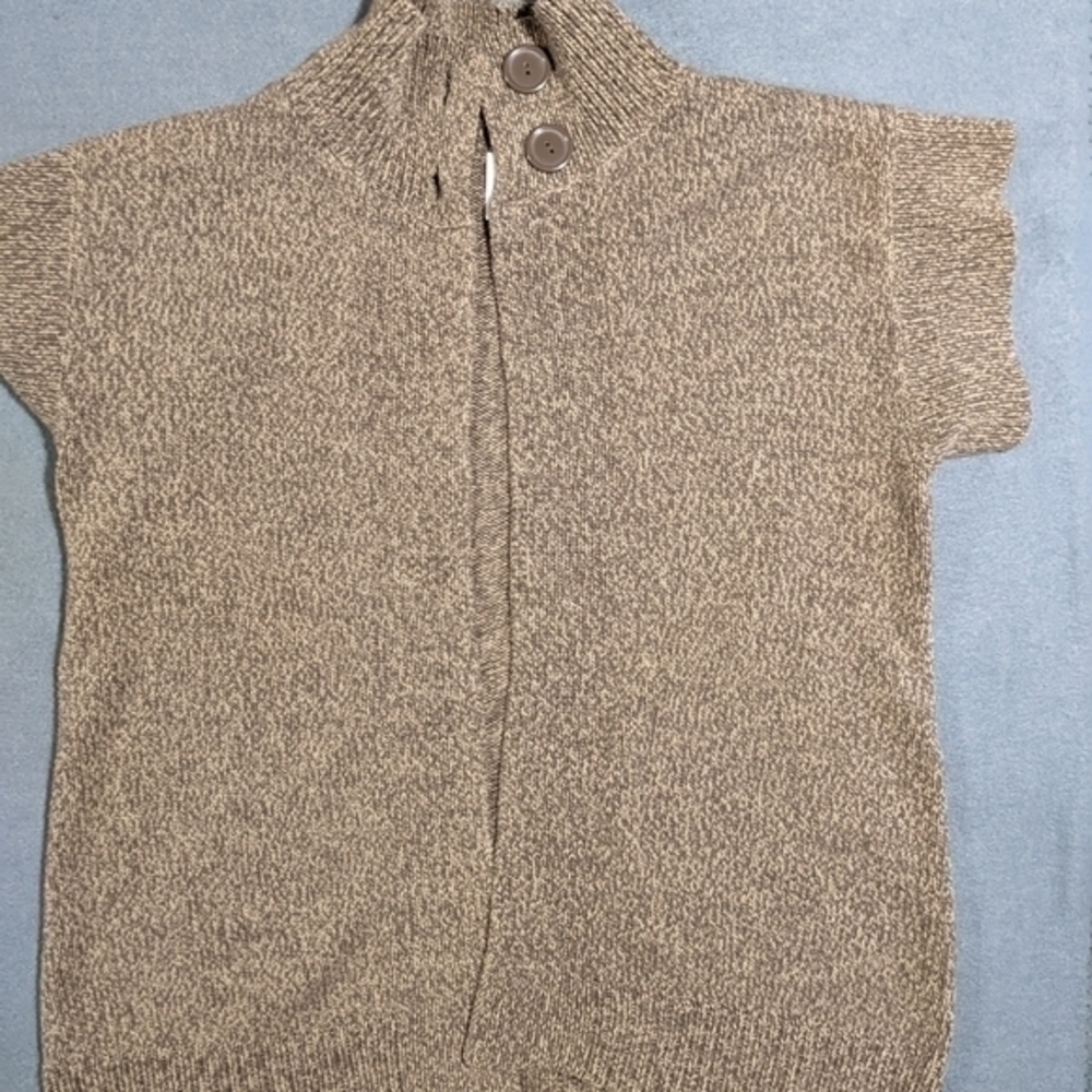 Large‎ brown open front cardigan sweater